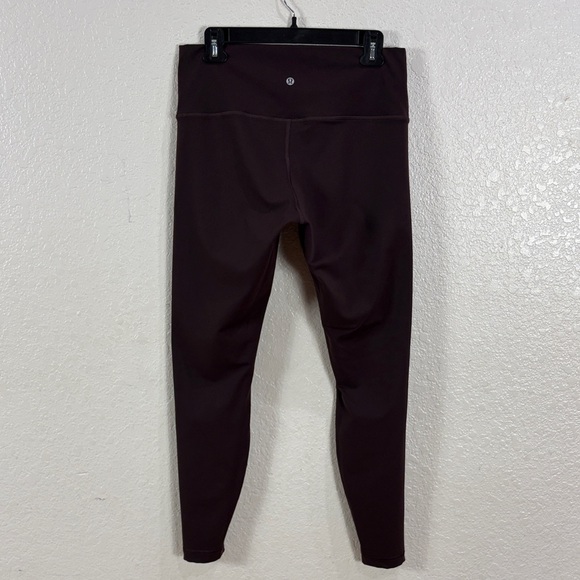 lululemon athletica Pants - Lululemon Dark Brown High-Waisted Leggings,Size 12.